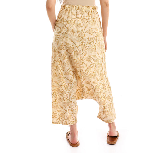 Cotton printed harem pants